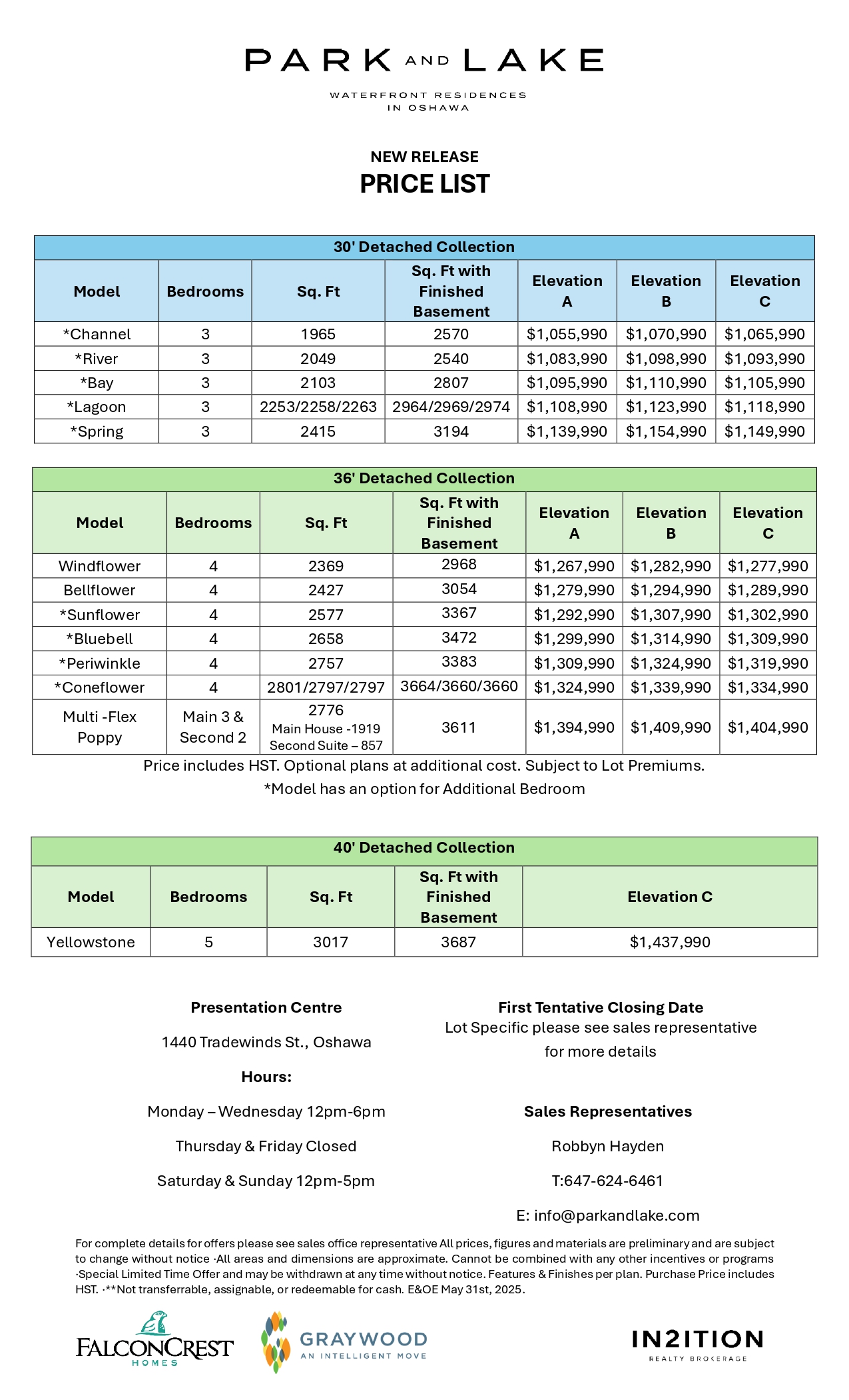 Price List